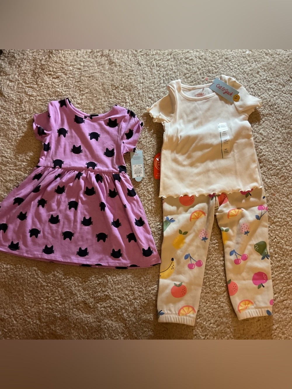 Cat & Jack Girls 4T Two Outfit Bundle -New-